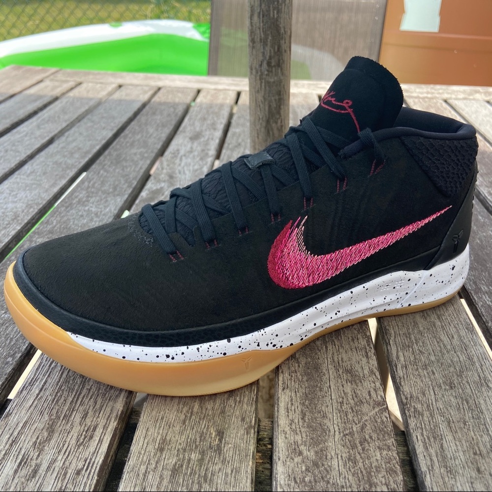 Nike Kobe Bryant AD Mid Black Gum Basketball Shoes